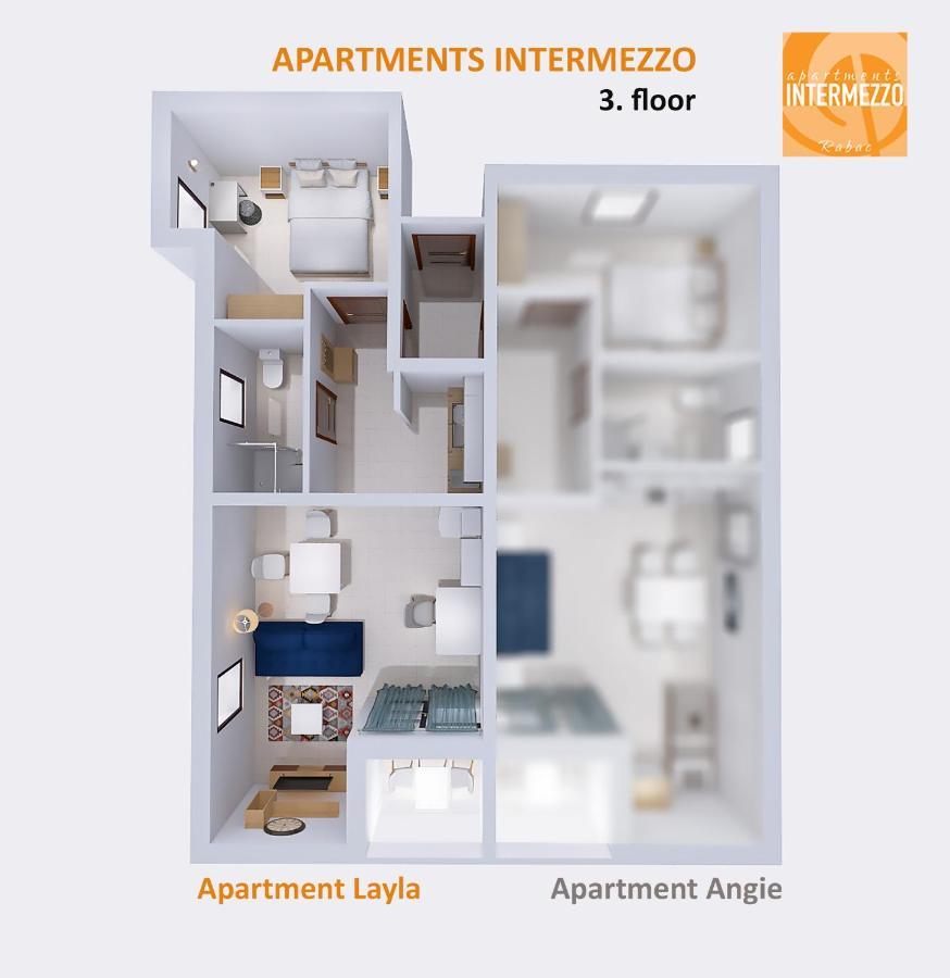 Apartment Layla - Intermezzo With Sea View In Center Of 拉巴克 外观 照片